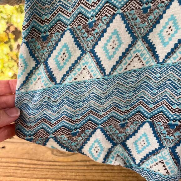 Akemi + Kin Women's Blue Embellished Roll Sleeve Top Size XS - Picture 6 of 8